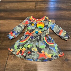 Baby Sara, by Sara Sara camo multicolor dress size 4T